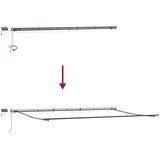 Tenda na ručno uvlačenje s LED smeđa 600 x 300 cm | shoptok.hr