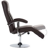 TV fotelja od umjetne kože smeđa | shoptok.hr