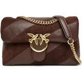 Pinko LOVE PUFF CLASSIC CL NAPPA + SUEDE TRAPUNTA A Smeđa Cijene