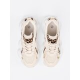 Shelvt Beige sneakers with an animal motif | Shoptok.si