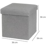 Casa Selección Siv tabure iz tkanine bouclé Folding – | Shoptok.si