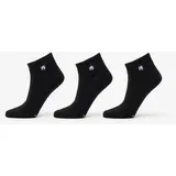 Footshop Ankle Socks 3-Pack Black 36-38