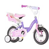  Bicikl Visitor 12" Liloo V-Brake kontra 95-115cm - Ljubicasto roze perla (1120095) | Eponuda.com