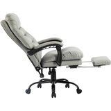 XORA PISARNIŠKI STOL kovina, umetna masa, tekstil siva, črna | Shoptok.si