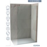 Copen Tuš paravan - stena C-02-S100RG Monte profil roze zlato 100x200cm providno staklo | Eponuda.com