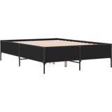 Okvir za krevet crni 160x200 cm konstruirano drvo i metal | shoptok.hr