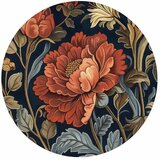  Okrugla fototapeta - Tapestry-style large retro flowers 230x230 | shoptok.hr