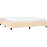  Okvir za krevet bez madraca krem 200x200 cm od tkanine | shoptok.hr