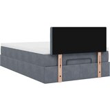vidaXL Okvir za krevet s madraca tamnosivi 120x190 cm baršunasti | shoptok.hr