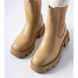 Gemre Beige insulated classic slip-on ankle boots Laives | Shoptok.si