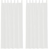 Voile zavjese s petljama 2 kom bijele 140x225 cm | shoptok.hr