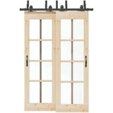 vidaXL Komplet opreme za drsna vrata 152,5 cm jeklo črne barve | Shoptok.si