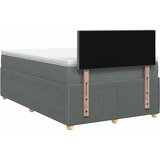  Boxspring krevet s madracem Tamnosiva 120 x 190 cm Tkanina | shoptok.hr