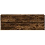 vidaXL Stenska TV omarica z LED lučkami dimljeni hrast 130x31x45 cm | Shoptok.si