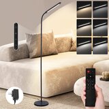 Nettlife LED talna svetilka za dnevno sobo, zatemnljiva, črna, talna svetilka 11 W, 360° prilagodljiv kavč, (22148924) | Shoptok.si