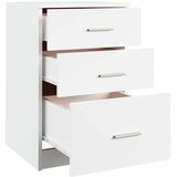 vidaXL Nočna omarica bela 40x40x63 cm konstruiran les | Shoptok.si