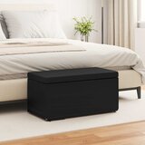  Stolica Crna 81 x 41 x 40 cm Umjetna Koža i Fino Radeći Drvo | shoptok.hr