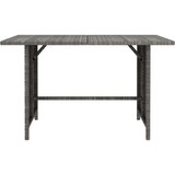 vidaXL Vrtni blagovaonski stol sivi 110 x 70 x 65 cm od poliratana | shoptok.hr