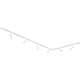 QAZQA Modern railsysteem met 6 spots wit 1-fase - Slimline Uzzy Cene