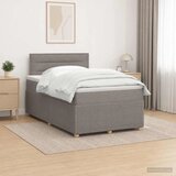  Boxspring krevet s madracem Sivosmeđa 120 x 200 cm Tkanina - Sivosmeđa 120 x 200 cm Dizajn linija | shoptok.hr
