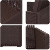  Vrtne stolice za blagovanje 2 pcs Smeđa PP | shoptok.hr
