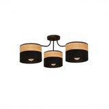  plafonski luster alba 3xE27/15W/230V, prečnik 66 cm, crna/braon | Eponuda.com