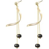  Naušnice TI-21669 - Zlatna / Crna KP21669 | shoptok.hr
