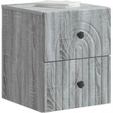  Noćni ormarić za montažu na zid Siva sonoma 33 x 34,5 x 40 cm | shoptok.hr