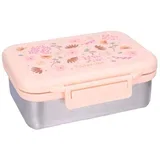 inox kutija za užinu s 2 pretinca - Enchanted Memories Pink