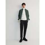 Reserved Cargo hlače slim fit - Črna | Shoptok.si