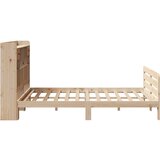 vidaXL Knjižna postelja brez vzmetnice 140x200 cm trdna borovina | Shoptok.si
