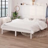  Okvir za krevet masivna borovina bijeli 150 x 200 cm bračni | Eponuda.com