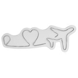 WALLXPERT dekorativna plastična led rasveta love trip plane white | ePonuda.com
