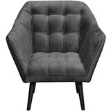 MID.YOU KOKTAJL FOTELJ, temno rjava tekstil, leseni material | Shoptok.si