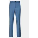 Sisley Hlače iz tkanine 4KI356Y89 Modra Slim Fit