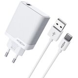  Kucni punjac moxom mx-hc292 usb type c na type c 18w beli ( P1290 ) Cene