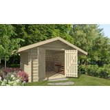 Male kuće Drveno spremište TOBIAS 6M2 268 × 268 cm – bez završnog krovnog pokrova | shoptok.hr