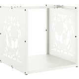  Stalak za drva bijela 40x40x40 cm hladno valjani čelik | shoptok.hr