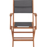 Ambia Garden ZLOŽLJIV VRTNI SEDEŽ akacija siva, naravne barve | Shoptok.si