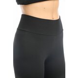 Dewberry 80927 High Waist Ribbed Interlock Womens Tights-BLACK Cene