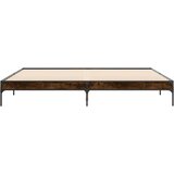  Okvir za krevet boja hrasta 200x200cm konstruirano drvo i metal | shoptok.hr