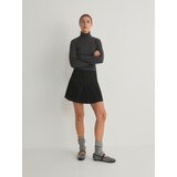 Reserved plisirano mini krilo - črna | Shoptok.si