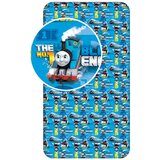 Jerry Fabrics Modra napenjalna bombažna otroška rjuha 90x200 cm Thomas the Tank Engine – | Shoptok.si