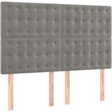  Uzglavlja 4 kom svjetlosivi 72 x 5 x 78/88 cm baršunasti | shoptok.hr