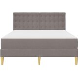  Posteljni okvir z vzmetnico Taupe 120 x 190 cm Blago, (5000300710) | Shoptok.si