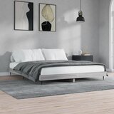 vidaXL Posteljni okvir siva sonoma 140x200 cm inženirski les Cene
