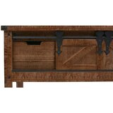  Konzolni stol od masivne jelovine 131 x 35,5 x 75 cm smeđi | shoptok.hr