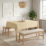  Tkanina za stol 5 kom. Pravokutni Krem bijela 140 x 160 cm | shoptok.hr