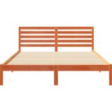  Konstrukcija postelje z vzglavjem Voskast rjav 160 x 220 cm, (5000128026) | Shoptok.si