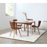Unique Furniture Konjak smeđa blagovaonska stolica od umjetne kože Teslin – | shoptok.hr